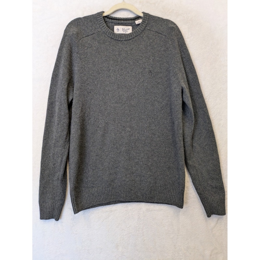 Penguin by Munsingwear‎ Men's Size M Lambswool Crewneck Knit Sweater